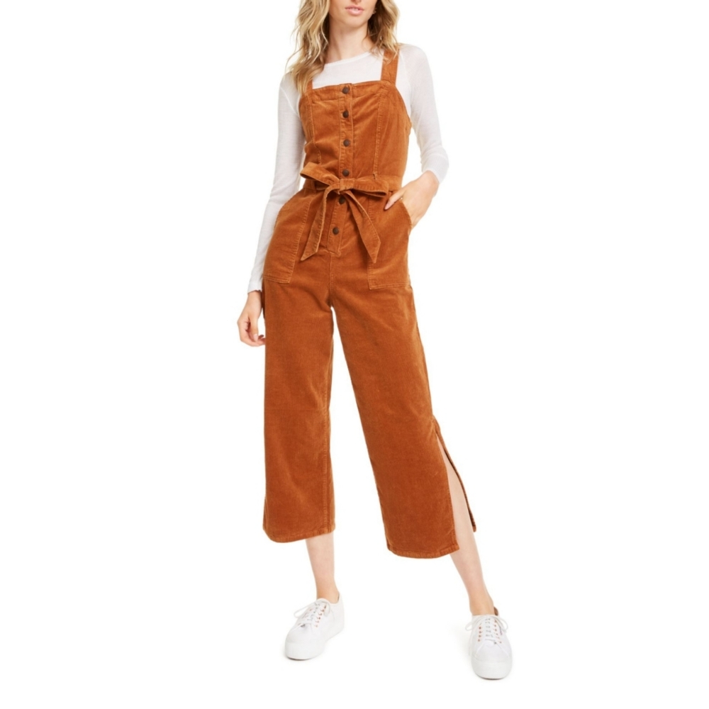 NWT Oat New York Orange Corduroy Jumpsuit Overalls